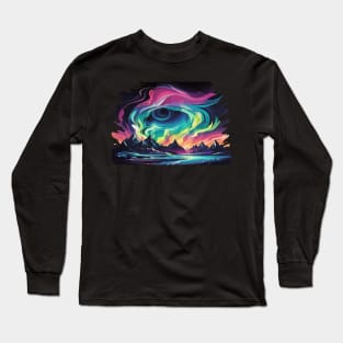 aurora borealis Long Sleeve T-Shirt